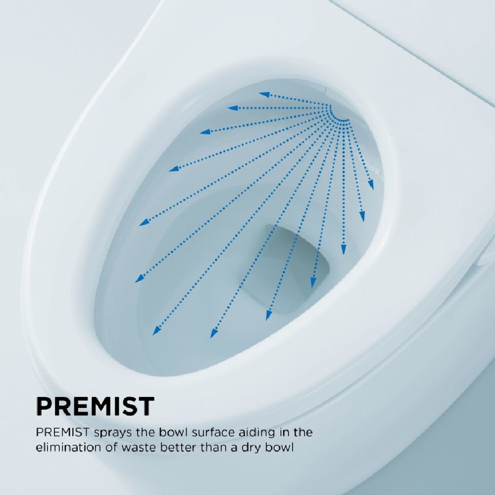 [MW6143074CEFG#01] TOTO Carlyle II 1.28 GPF One Piece Elongated Toilet With Left Hand Lever And Washlet C2 Bidet Seat (SAK17629)
