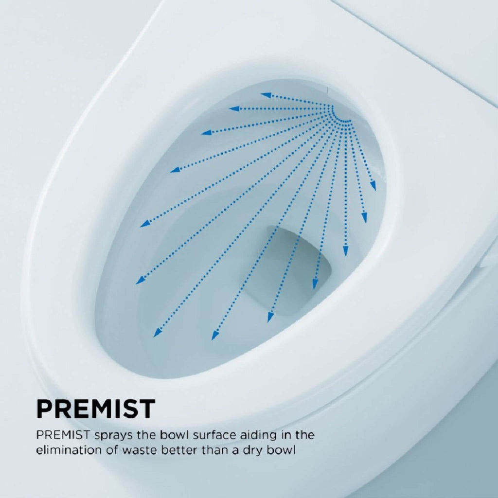 [MW6143074CEFG#01] TOTO Carlyle II 1.28 GPF One Piece Elongated Toilet With Left Hand Lever And Washlet C2 Bidet Seat (SAK17629) - Saksby Wholesale - Premist Feature