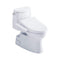 [MW6143074CEFG#01] TOTO Carlyle II 1.28 GPF One Piece Elongated Toilet With Left Hand Lever And Washlet C2 Bidet Seat (SAK17629) - Saksby Wholesale - Side View