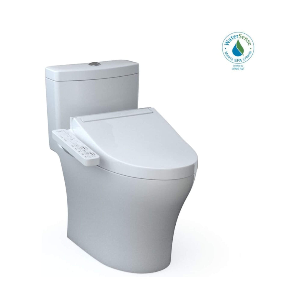 [MW6463074CEMFGN#01] TOTO Aquia IV 1.28 GPF And 0.9 GPF Dual Flush Elongated Chair Height Toilet With C2 Bidet Seat (SAK90875) - Saksby Wholesale - WaterSense Certified