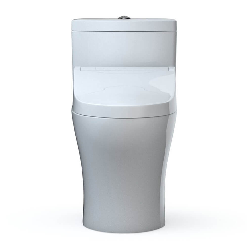A White, Modern Toto Aquia Iv Washlet Bidet Toilet Seat With An Elongated Bowl Design And A Button Flush Mechanism - Saksby Wholesale