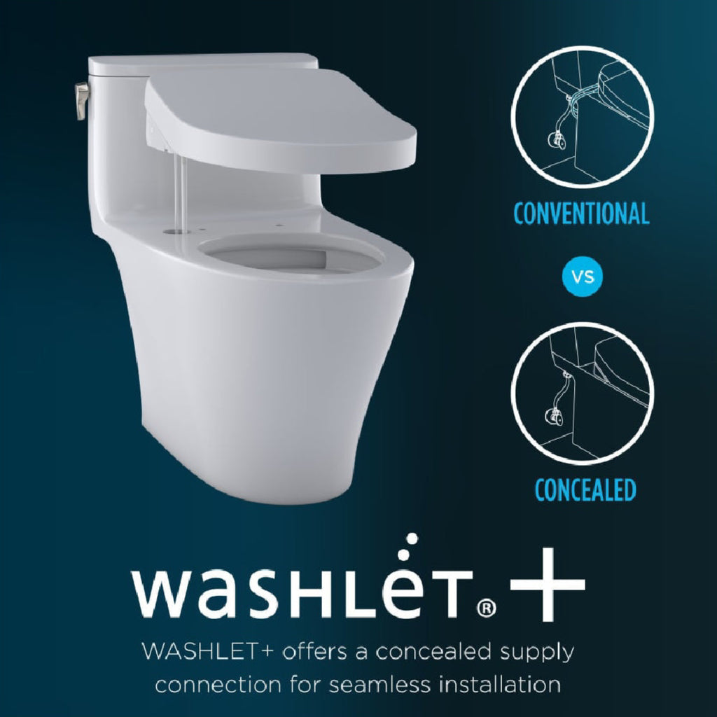 [MW6463084CEMFGN#01] TOTO Aquia IV Washlet Elongated Chair Height Bidet Toilet Seat With Button Flush (SAK42509) - Saksby Wholesale - Washlet+ Feature