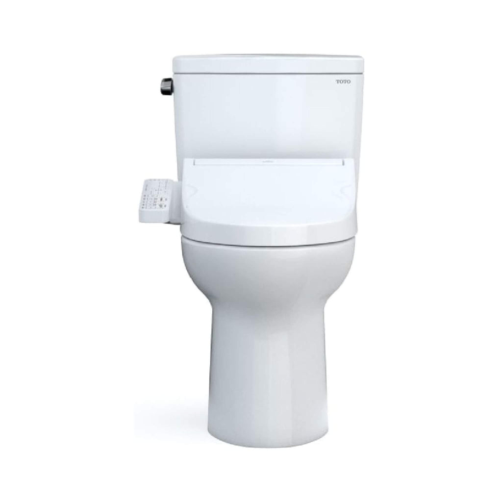 [MW7763074CEFG#01] TOTO Drake Washlet C2 And 1.28 GPF Left Hand Lever With Elongated Universal Height Bidet Toilet (SAK01352) - Saksby Wholesale - Front View
