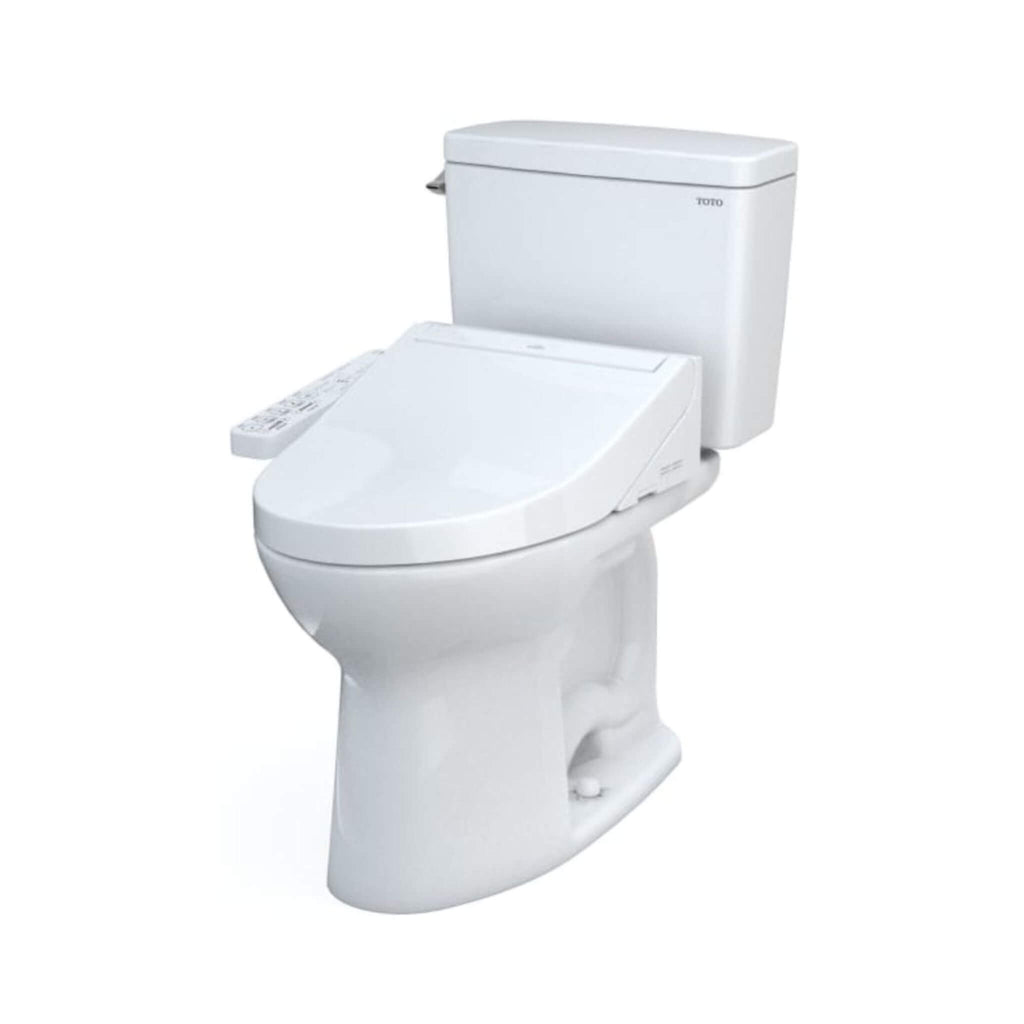 [MW7763074CEFG.10#01] TOTO Drake 1.28 GPF With Washlet C2 Elongated Bidet Toilet And 10" Rough In (SAK73915) - Saksby Wholesale - LEft Side VIew