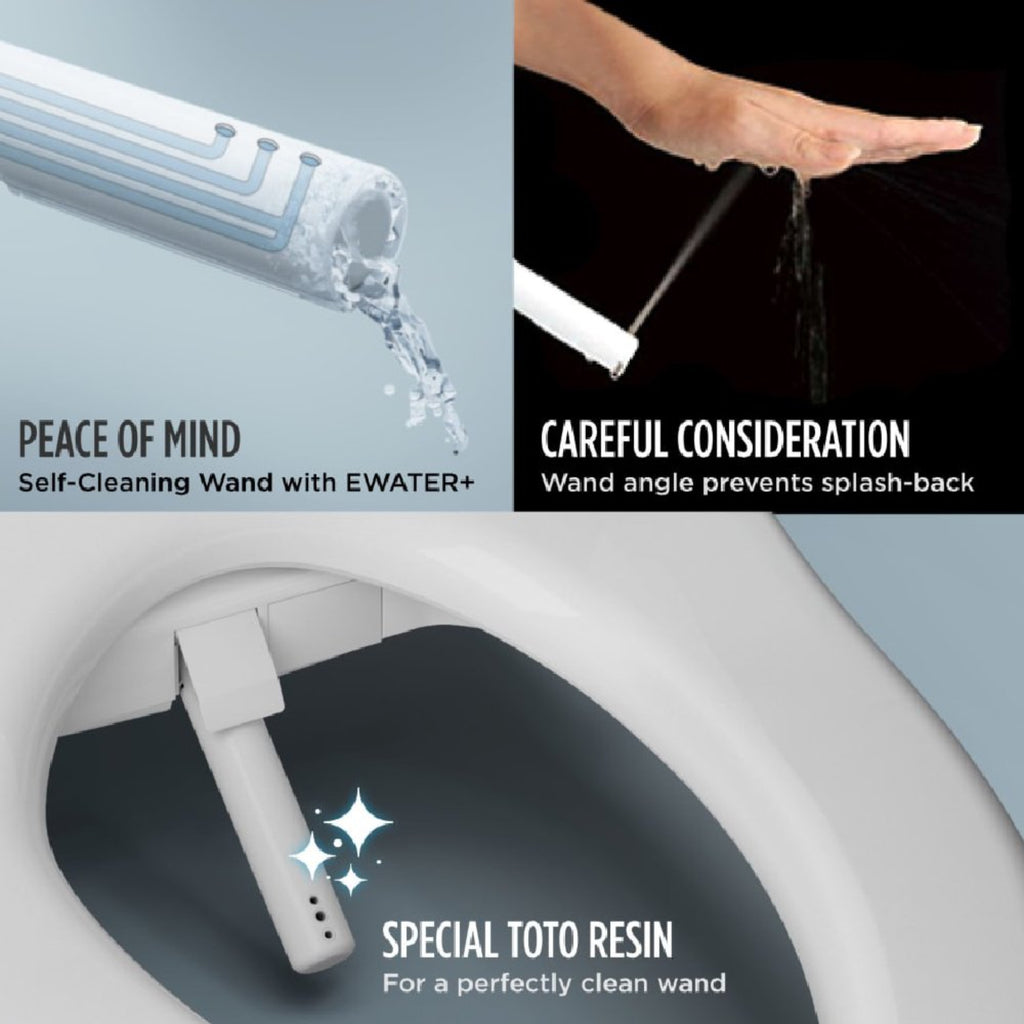 [MW7763074CEFG.10#01] TOTO Drake 1.28 GPF With Washlet C2 Elongated Bidet Toilet And 10" Rough In (SAK73915) - Saksby Wholesale - Wand Features