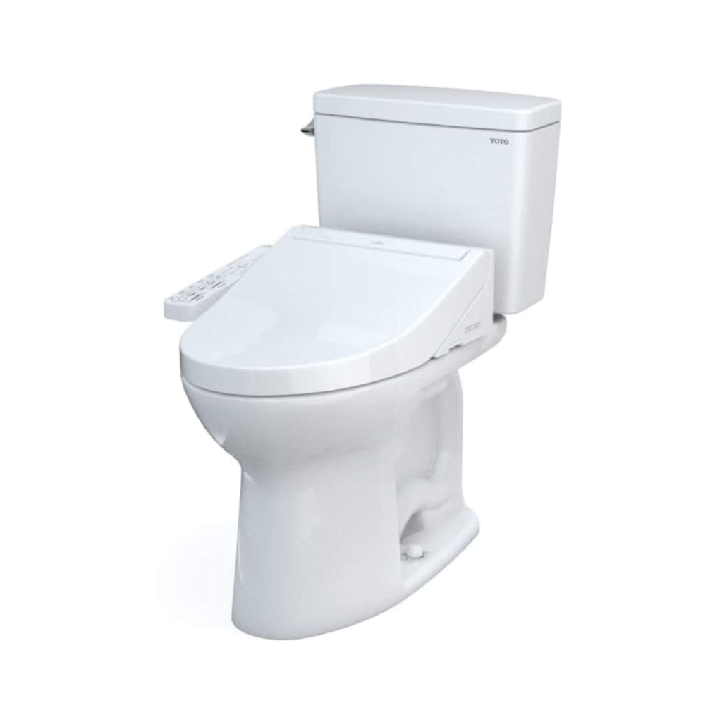 [MW7763074CSFG.10#01] TOTO Drake Washlet C2 With 1.6 GPF Universal Height Bidet Toilet With Left Hand Lever (SAK75918) - Saksby Wholesale - Side View