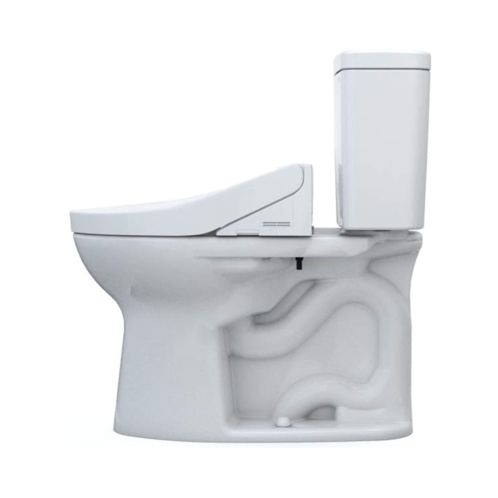 [MW7763074CSFG.10#01] TOTO Drake Washlet C2 With 1.6 GPF Universal Height Bidet Toilet With Left Hand Lever (SAK75918) - Saksby Wholesale - Left Side View