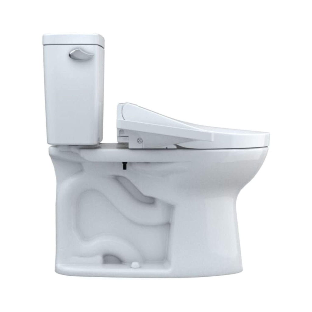 [MW7763074CSFG.10#01] TOTO Drake Washlet C2 With 1.6 GPF Universal Height Bidet Toilet With Left Hand Lever (SAK75918) - Saksby Wholesale - Right Side View