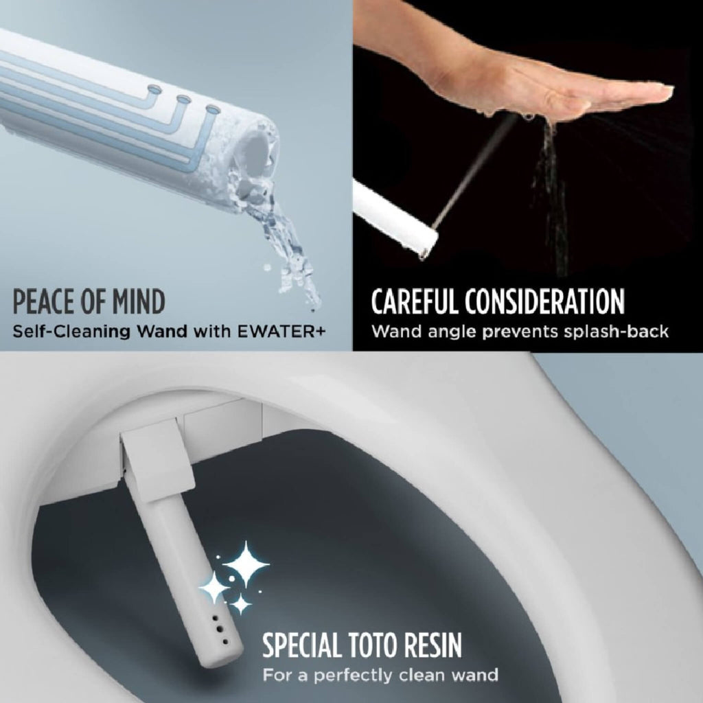 [MW7763074CSFG.10#01] TOTO Drake Washlet C2 With 1.6 GPF Universal Height Bidet Toilet With Left Hand Lever (SAK75918) - Saksby Wholesale - Wand Features