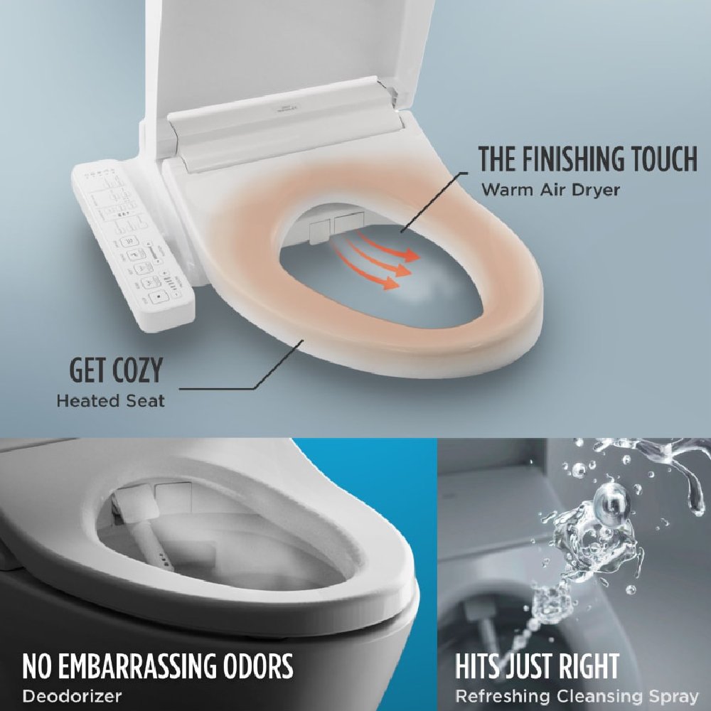 [MW7763074CSG#01] TOTO Drake 1.6 GPF And Washlet C2 With Left Hand Lever Elongated Bidet Toilet (SAK36982)