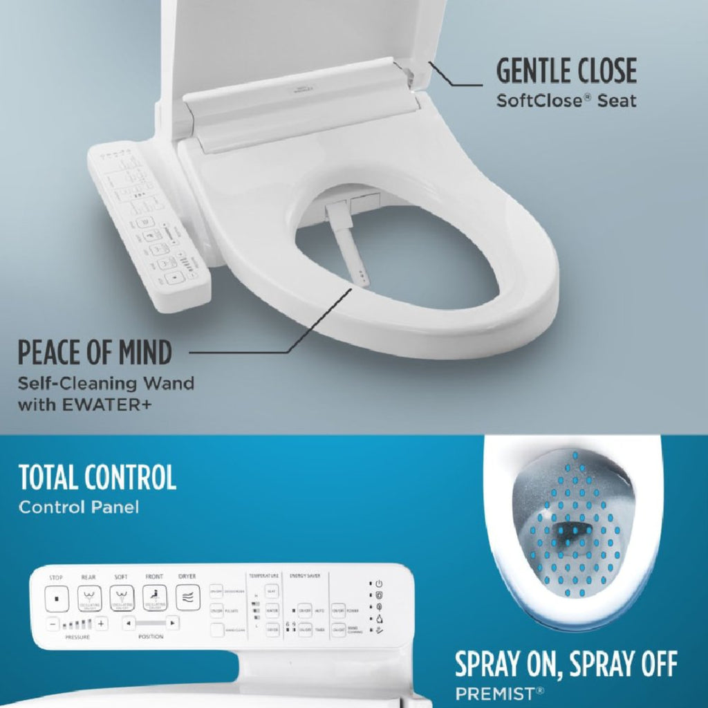 [MW7763074CSG#01] TOTO Drake 1.6 GPF And Washlet C2 With Left Hand Lever Elongated Bidet Toilet (SAK36982) - Saksby Wholesale -Bidet Details