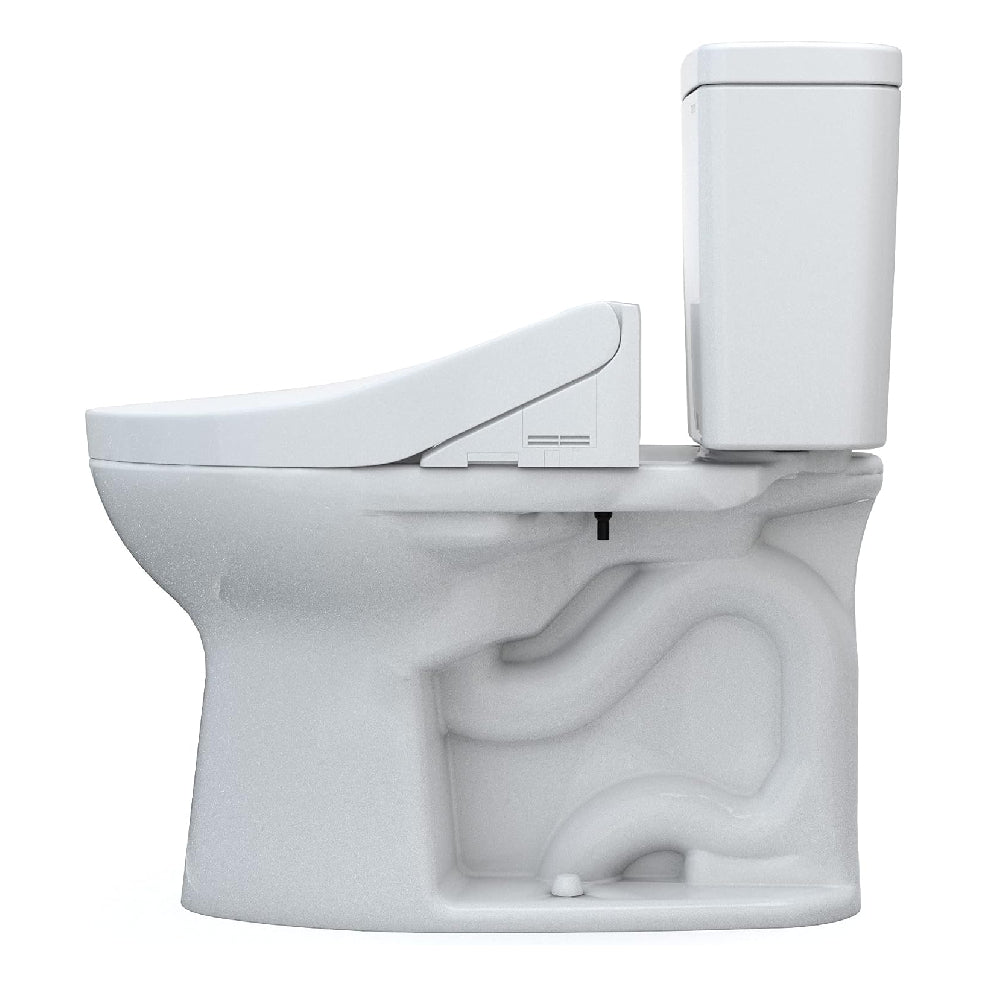 [MW7763084CEFG.10#01] TOTO Drake 1.28 GPF Elongated Universal Height EWater+ Toilet With C5 Bidet Seat (SAK56192)
