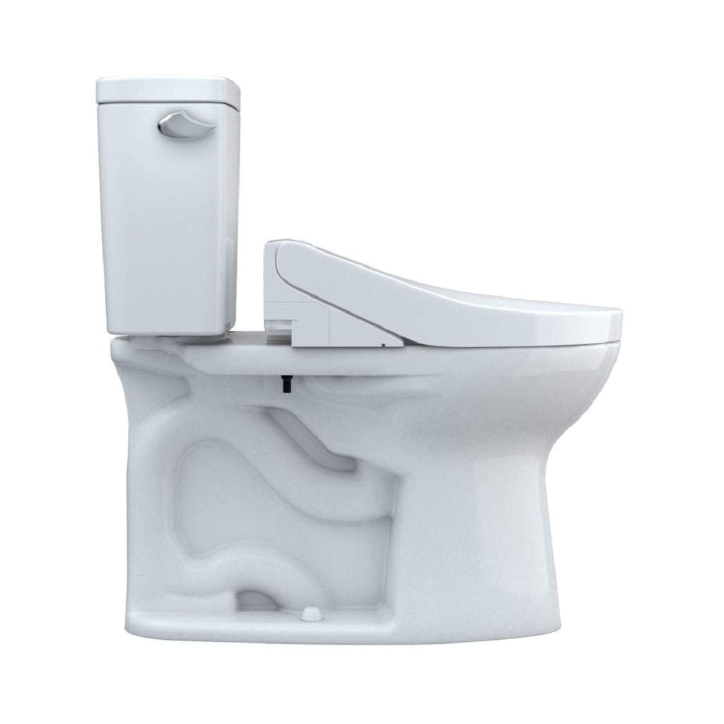 [MW7763084CEG#01] TOTO Drake 1.28 GPF Washlet Elongated Toilet With C5 Bidet Seat (SAK74362) - Saksby Wholesale - Right Side View