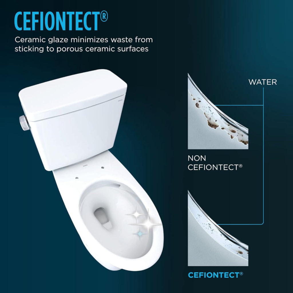 [MW7763084CSFG.10#01] TOTO Drake 1.6 GPF ELongated Chair Height Toilet With C5 Soft Close Bidet Seat (SAK71312) - Saksby Wholesale - Cefiontect Feature
