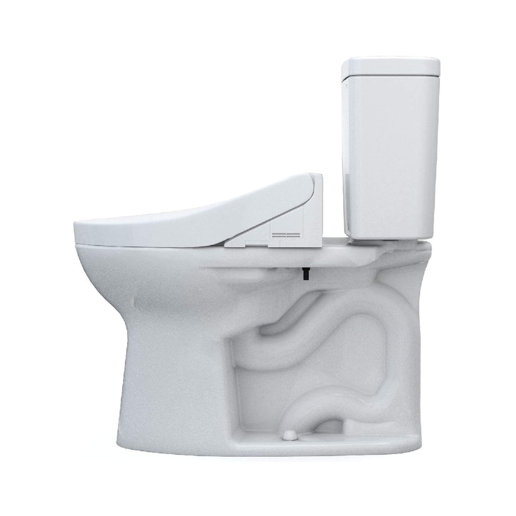 [MW7763084CSFG.10#01] TOTO Drake 1.6 GPF ELongated Chair Height Toilet With C5 Soft Close Bidet Seat (SAK71312) - Saksby Wholesale - Right Side View