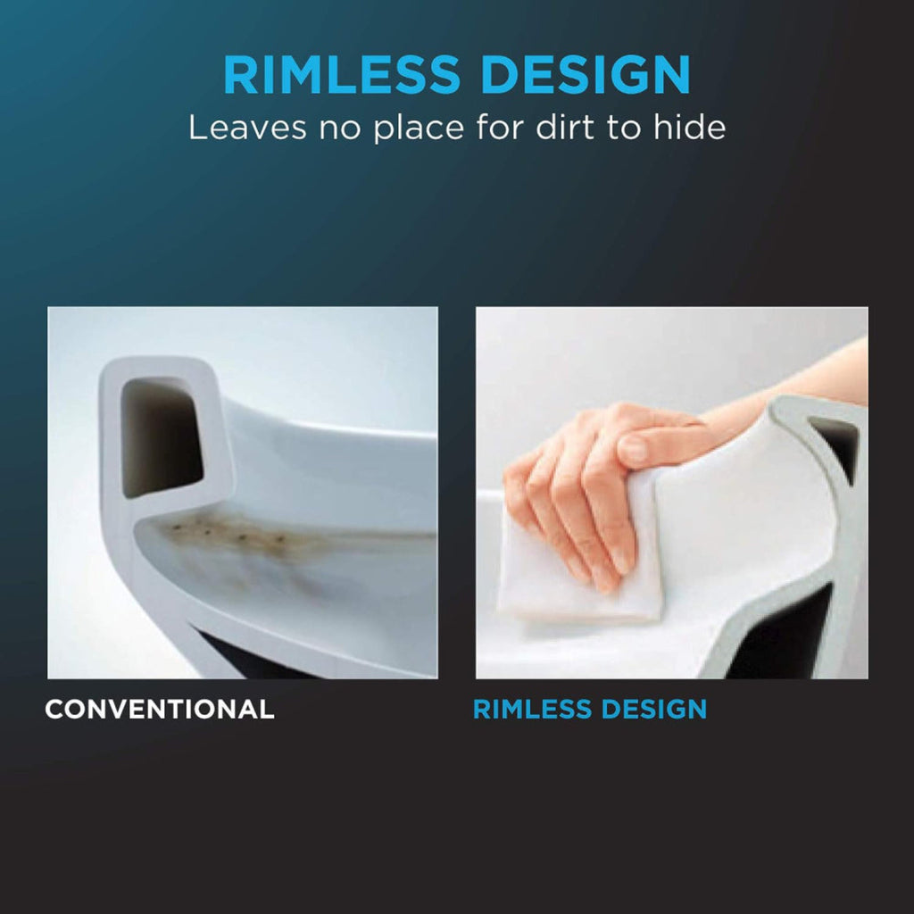 [MW7763084CSG#01] TOTO Drake C5 Bidet Seat With 1.6 GPF Tornado Flush (SAK12230) - Saksby Wholesale - Rimless Design Details