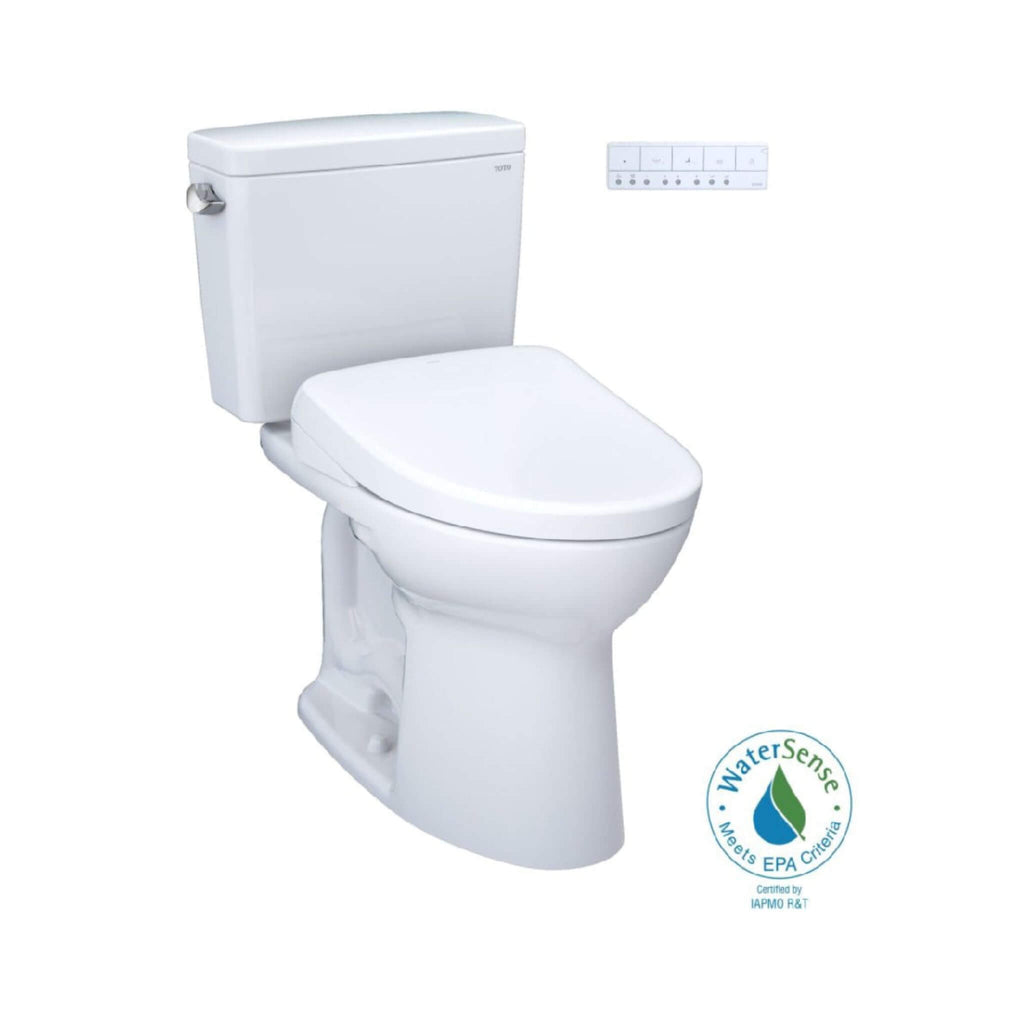 [MW7764726CEFG#01] TOTO Drake 1.28 GPF Electric Chair Height Toilet With Washlet S7 Heated Bidet Seat And Tornado Flush (SAK36508) - Saksby Wholesale - WaterSense Certified
