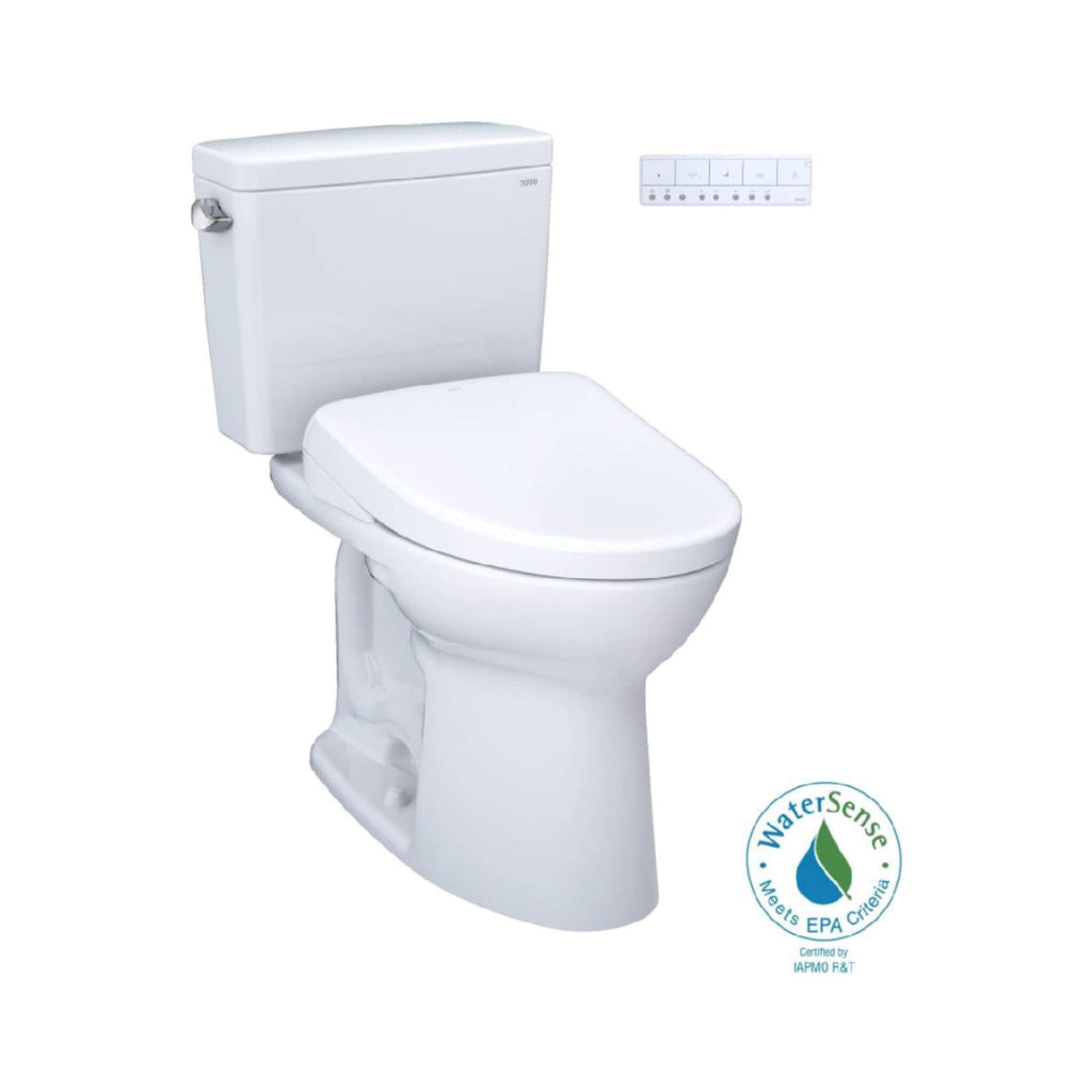[MW7764726CEG#01] TOTO Drake 1.28 GPF Two Piece Washlet Elongated Toilet Seat With S7 Heated Bidet Seat  And EWater+ (SAK52645) - Saksby Wholesale - WaterSense Certified