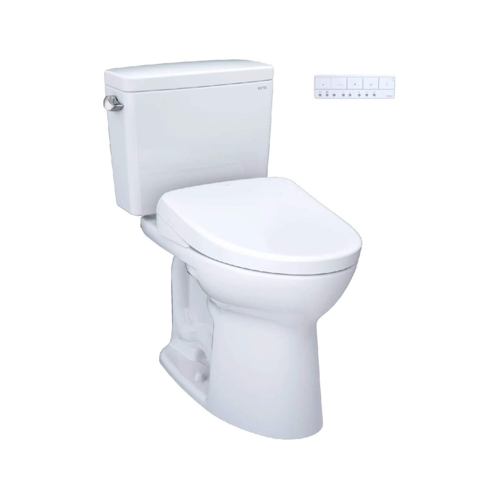 [MW7764726CSFGA#01] TOTO Drake 1.6 GPF Elongated Chair Height Ewater Toilet With Washlet S7A Auto Flush (SAK64218) - Saksby Wholesale - Side View