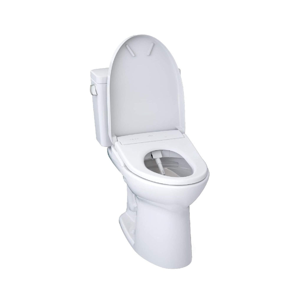 [MW7764726CSGA#01] TOTO Drake 1.6 GPF With Washlet S7 Auto Flush Elogated Bidet Seat Toilet (SAK39475) - Saksby Wholesale - Open Lid View