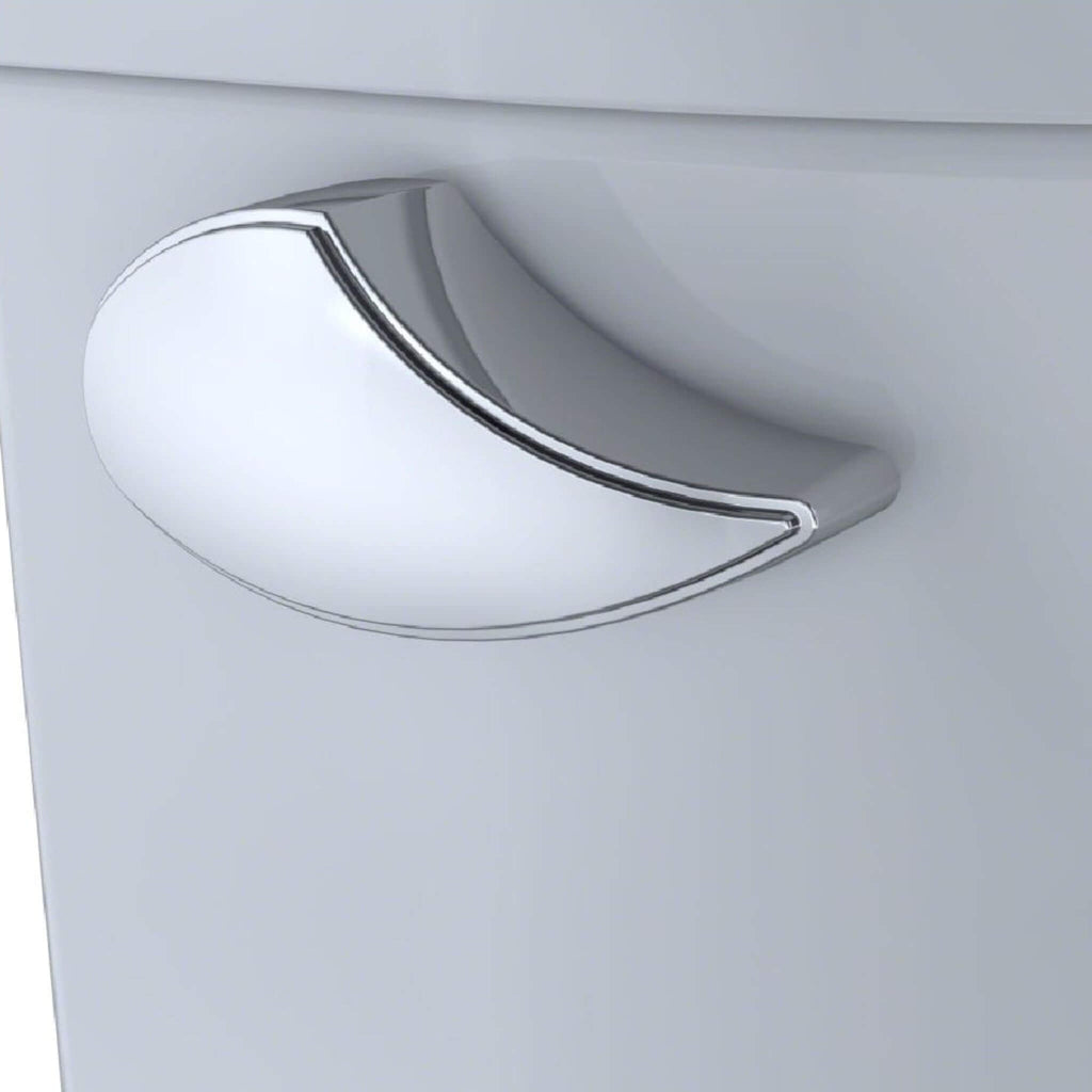 [MW7764736CEFG#01] TOTO Drake 1.28 GPF Elongated Chair Height Toilet W/ Washlet S7A Auto Heated Bidet Seat & EWater+ Technlogy (SAK95423) - Saksby Wholesale - Flush View