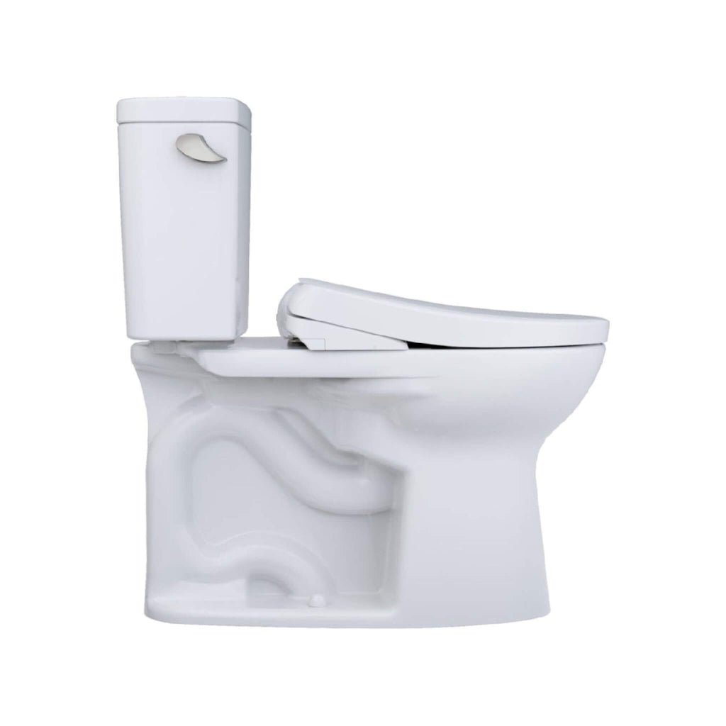 [MW7764736CEFG#01] TOTO Drake 1.28 GPF Elongated Chair Height Toilet W/ Washlet S7A Auto Heated Bidet Seat & EWater+ Technlogy (SAK95423) - Saksby Wholesale - Right Side View