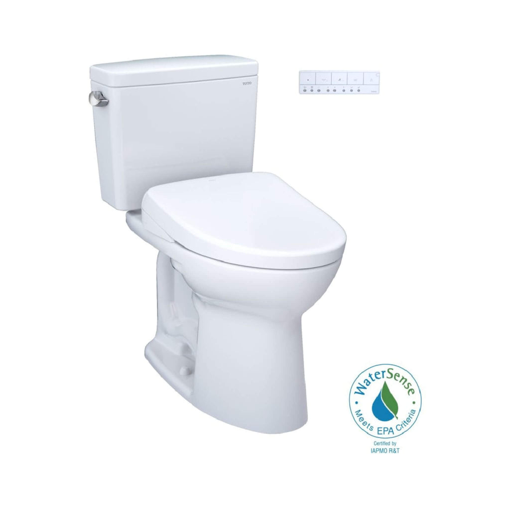 [MW7764736CEFG.10#01] TOTO Drake 1.28 GPF Universal Height Toilet With S7A Auto Open Bidet Seat And 10" Rough In (SAK32529) - Saksby Wholesale - WaterSense Certified