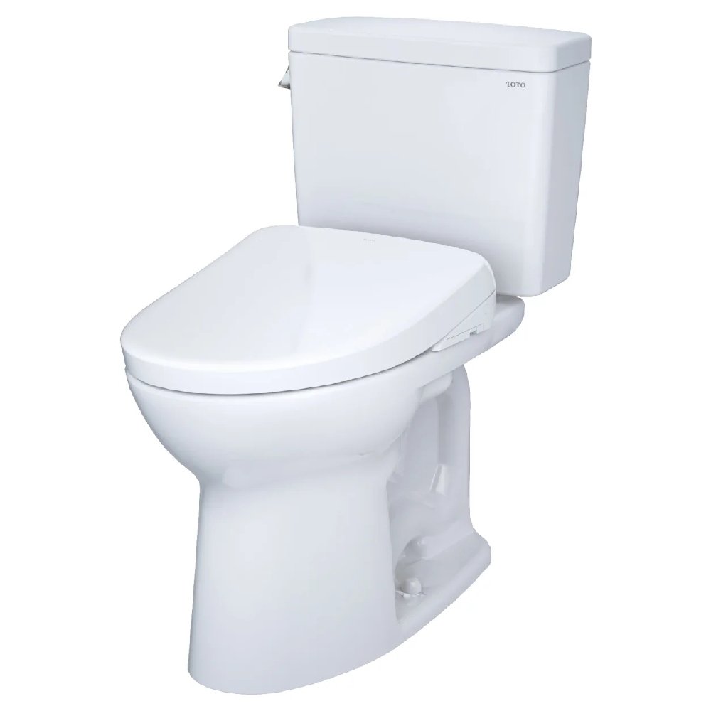 [MW7764736CEFGA#01] TOTO Drake 1.28 GPF Universal Height Toilet With S7A Auto Open Bidet Seat And Auto Flush (SAK73826)