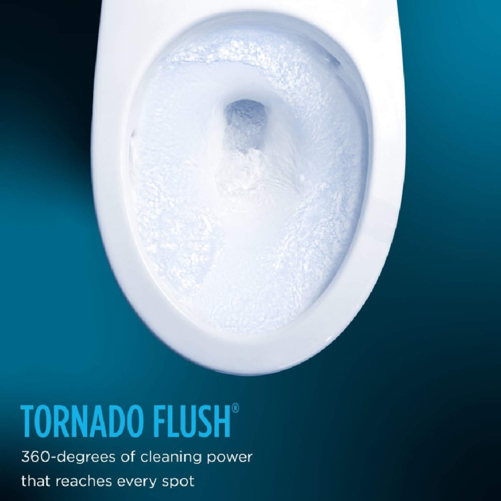 [MW7764736CEFGA#01] TOTO Drake 1.28 GPF Universal Height Toilet With S7A Auto Open Bidet Seat And Auto Flush (SAK73826) - Saksby Wholesale - Tornado Flush Feature