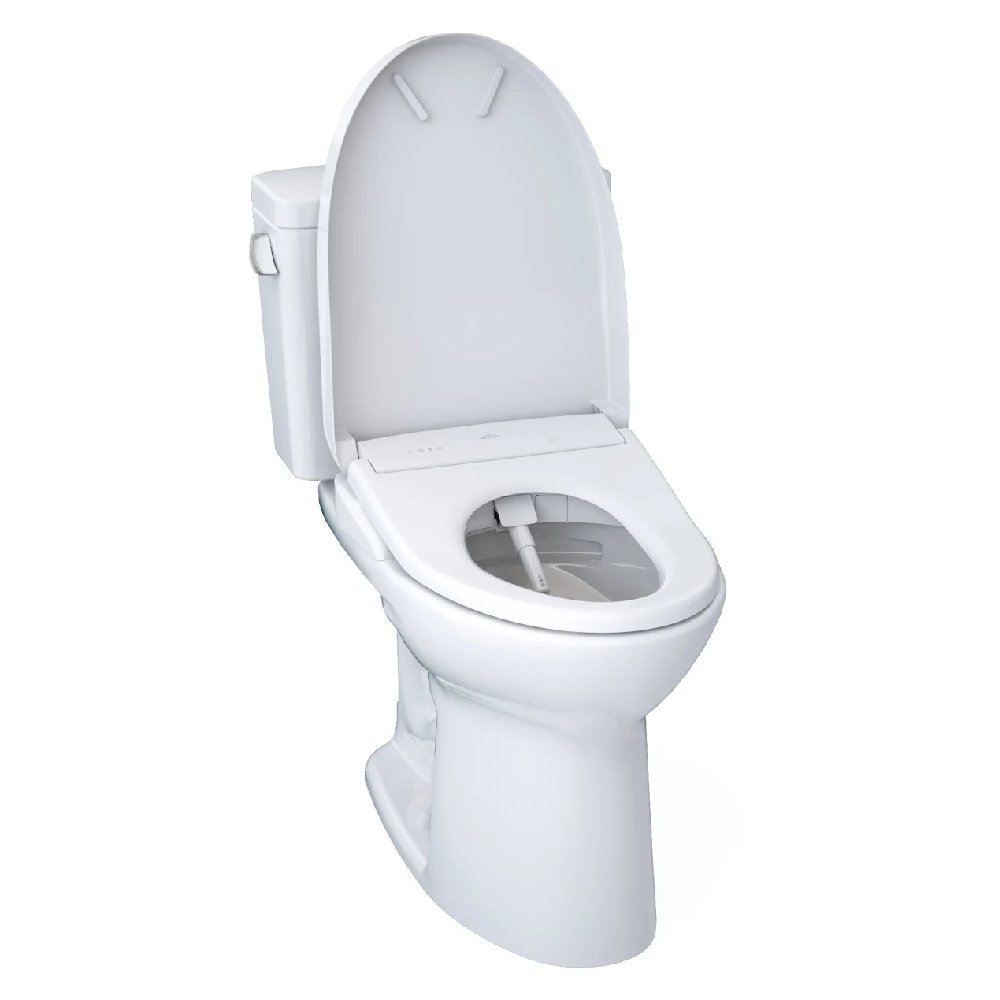 [MW7764736CEFGA.10#01] TOTO Drake Washlet S7A With 1.28 GPF Universal Height 10" Rough In Elongated Bidet Toilet (SAK35691)