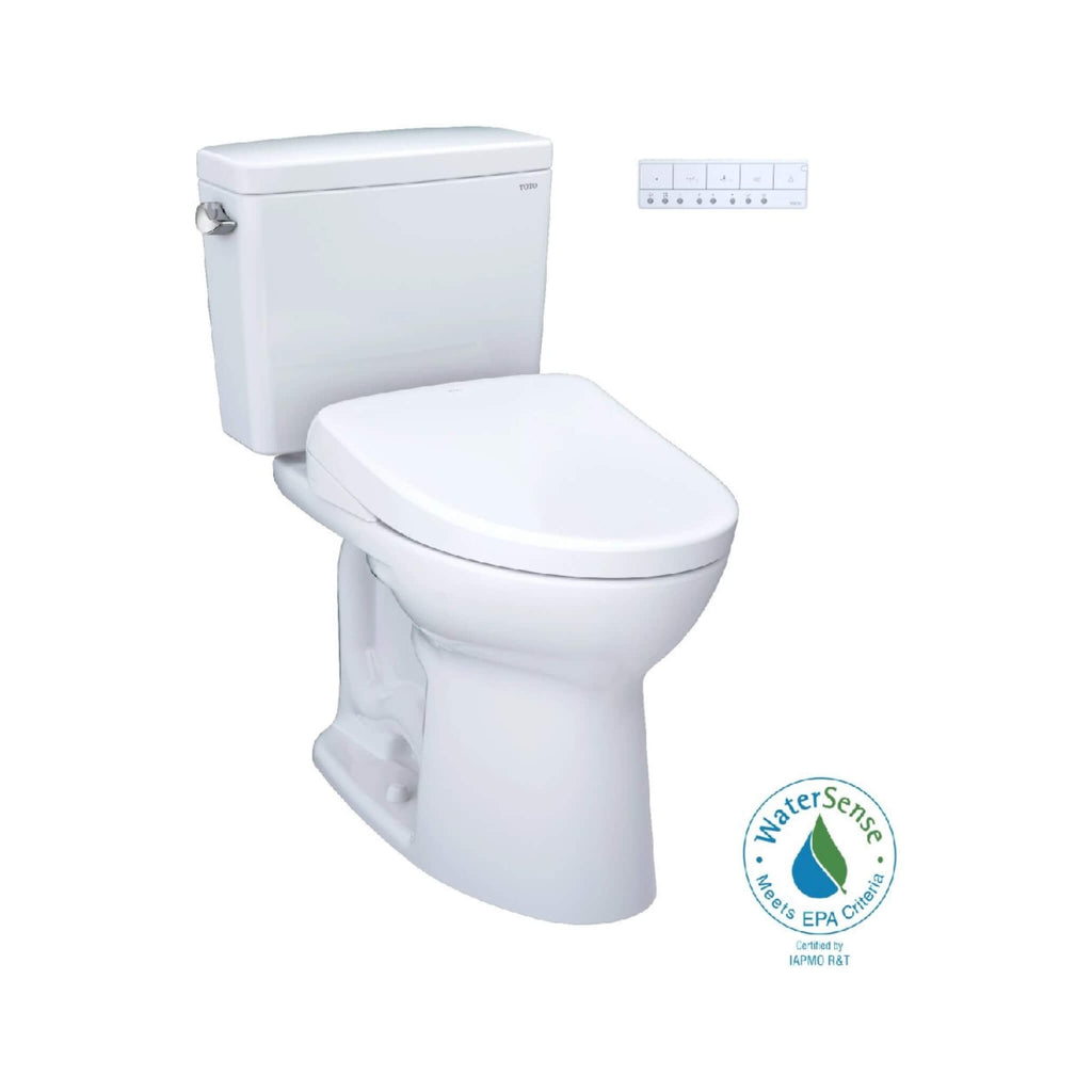 [MW7764736CEFGA.10#01] TOTO Drake Washlet S7A With 1.28 GPF Universal Height 10" Rough In Elongated Bidet Toilet (SAK35691) - Saksby Wholesale - Certified