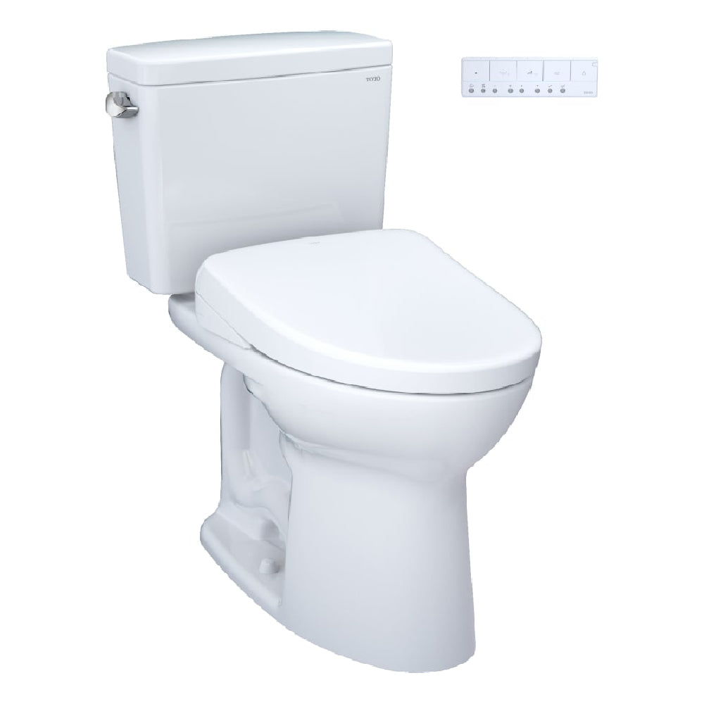 [MW7764736CEG#01] TOTO Drake 1.28 GPF Two Piece Washlet Elongated Toilet Seat With S7A Heated Auto Open/Close Lid (SAK64105)