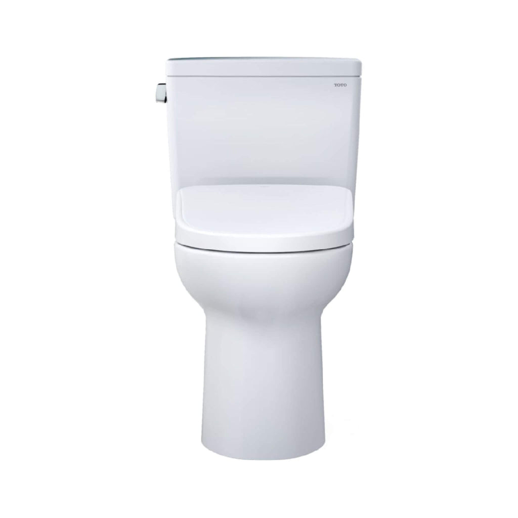 [MW7764736CEG#01] TOTO Drake 1.28 GPF Two Piece Washlet Elongated Toilet Seat With S7A Heated Auto Open/Close Lid (SAK64105) - Saksby Wholesale - Front View