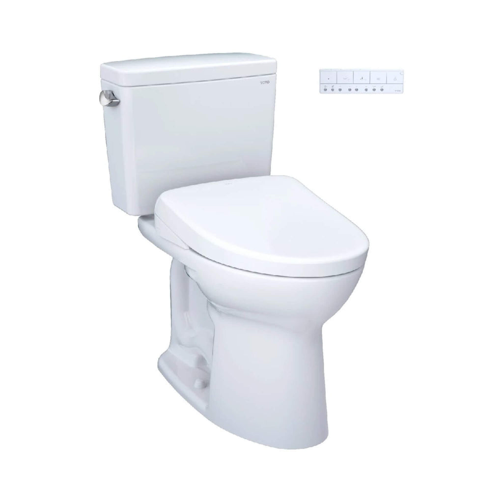 [MW7764736CSFGA.10#01] TOTO Drake 1.6 GPF Universal Height Toilet With Washlet S7A Auto Open Bidet Seat (SAK52849) - Saksby Wholesale - Front Right View