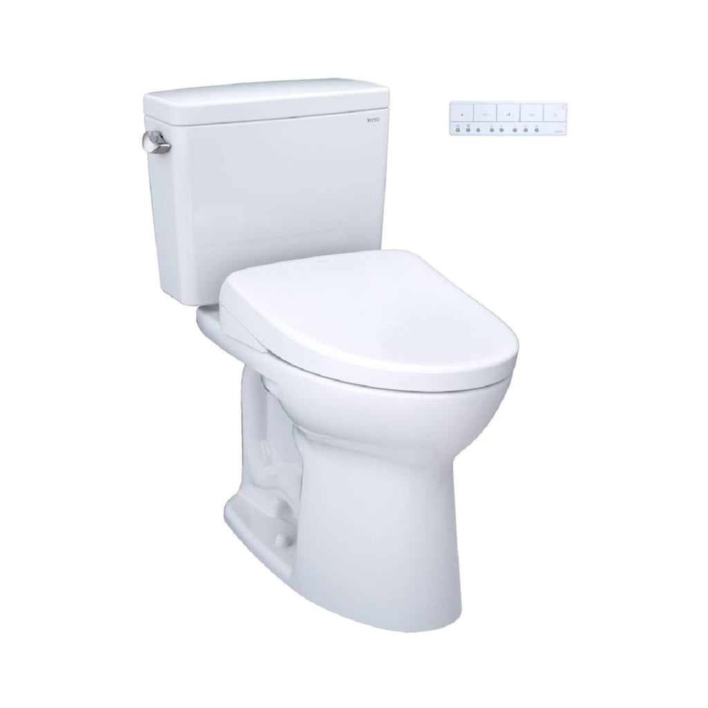[MW7764736CSG#01] TOTO Drake 1.6 GPF RH Washlet Elongated Bidet Toilet Seat With S7A Auto Open/Close Bidet Seat (SAK75906) - Saksby Wholesale - Front Side View