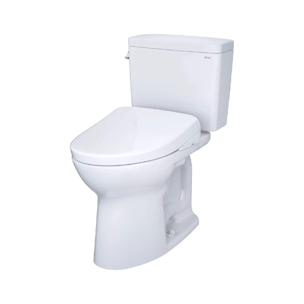 [MW7764736CSGA#01] TOTO Drake 1.6 GPF With Washlet S7A Elongated Auto Flush Bidet Seat Toilet (SAK52781) - Saksby Wholesale - Front Side View