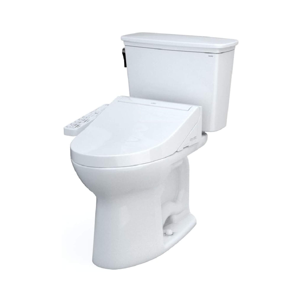 [MW7863074CEFG.10#01] TOTO Drake Washlet C2 With 1.28 GPF Universal Height Bidet Toilet (SAK70451) - Saksby Wholesale - Side View