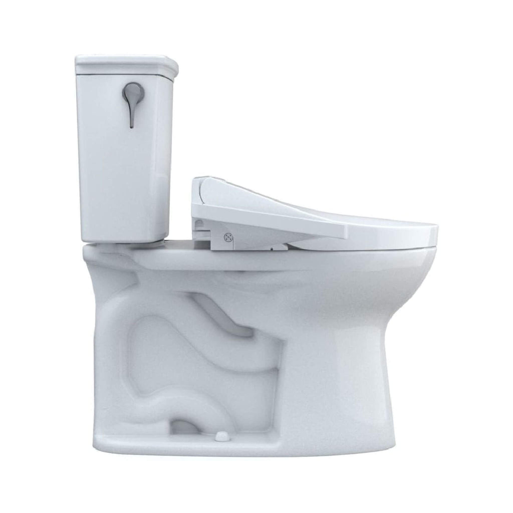 [MW7863074CEFG.10#01] TOTO Drake Washlet C2 With 1.28 GPF Universal Height Bidet Toilet (SAK70451) - Saksby Wholesale - Right Side View