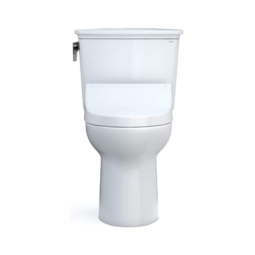 [MW7863084CEFG.10#01] TOTO Drake Washlet C5 With 1.28 GPF Elongated Bidet Toilet With Left Hand Lever (SAK78219) - Saksby Wholesale - Front View