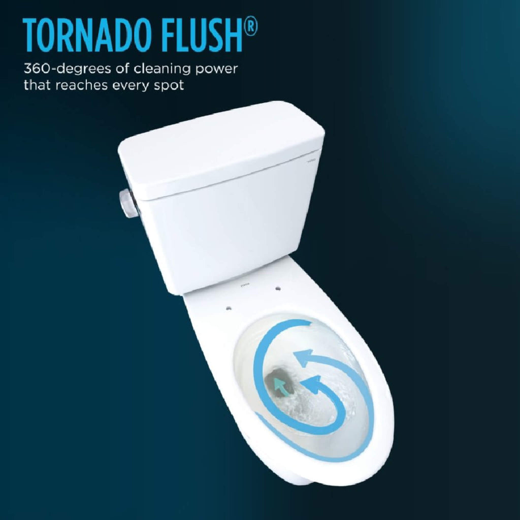 [MW7863084CEFG.10#01] TOTO Drake Washlet C5 With 1.28 GPF Elongated Bidet Toilet With Left Hand Lever (SAK78219) - Saksby Wholesale - Tornado Flush Feature