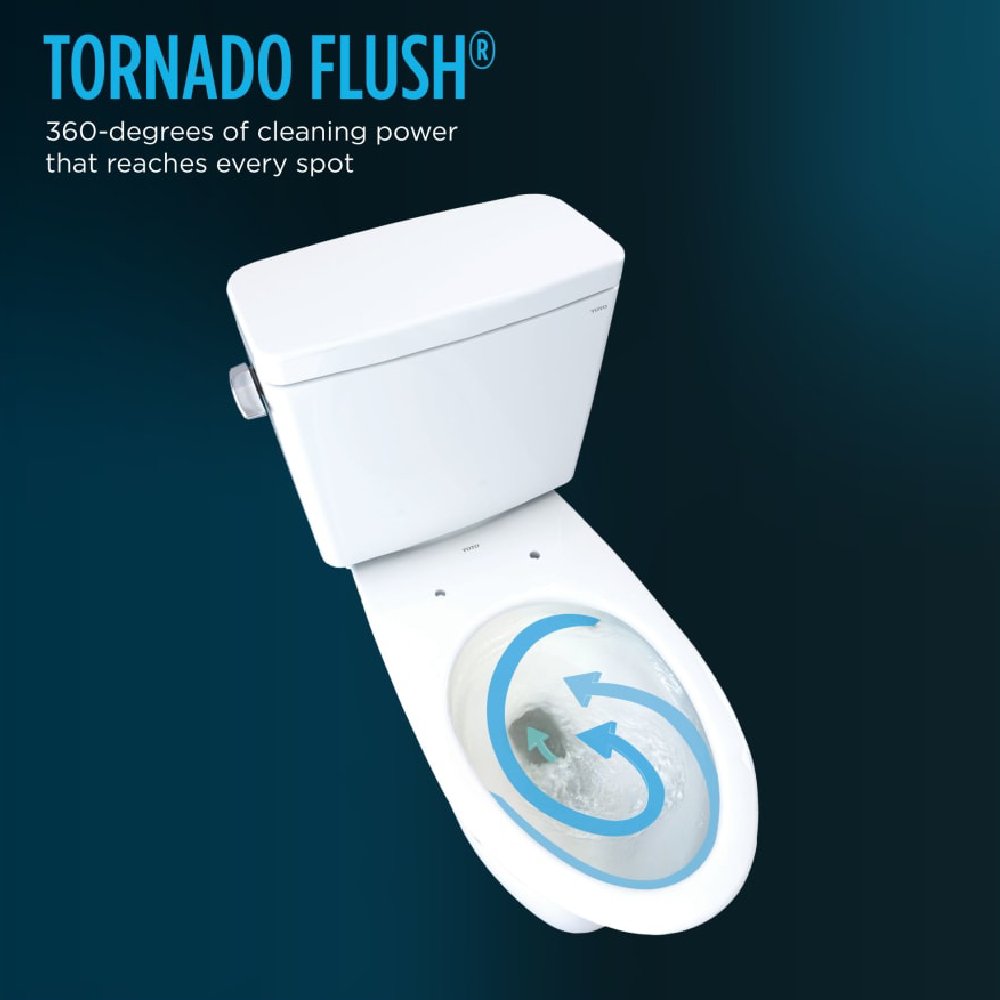 [MW7863084CEFG.10#01] TOTO Drake Washlet C5 With 1.28 GPF Elongated Bidet Toilet With Left Hand Lever (SAK78219)