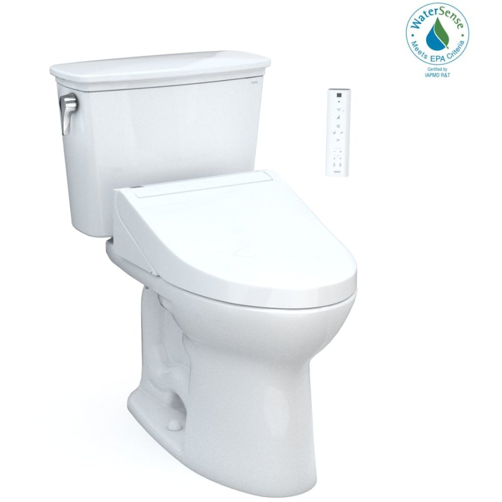 [MW7863084CEG#01] TOTO Drake C5 Bidet Seat With 1.28 GPF Elongated Toilet Left Hand Lever (SAK93542)
