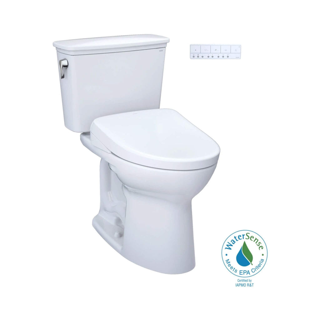 [MW7864726CEFG#01] TOTO Drake 1.28 GPF Elongated Chair Height Toilet Seat With Transitional Washlet S7 (SAK18215) - Saksby Wholesale - WaterSense Certified
