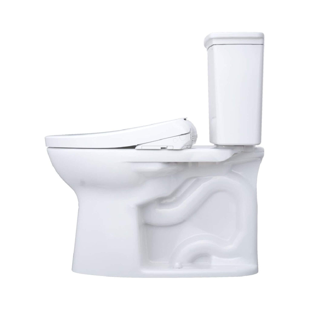 [MW7864726CEFG.10#01] TOTO Drake Elongated Chair Height Transitional Toilet With S7 Bidet Seat And 10" Rough In (SAK95631) - Saksby Wholesale - Right Side View