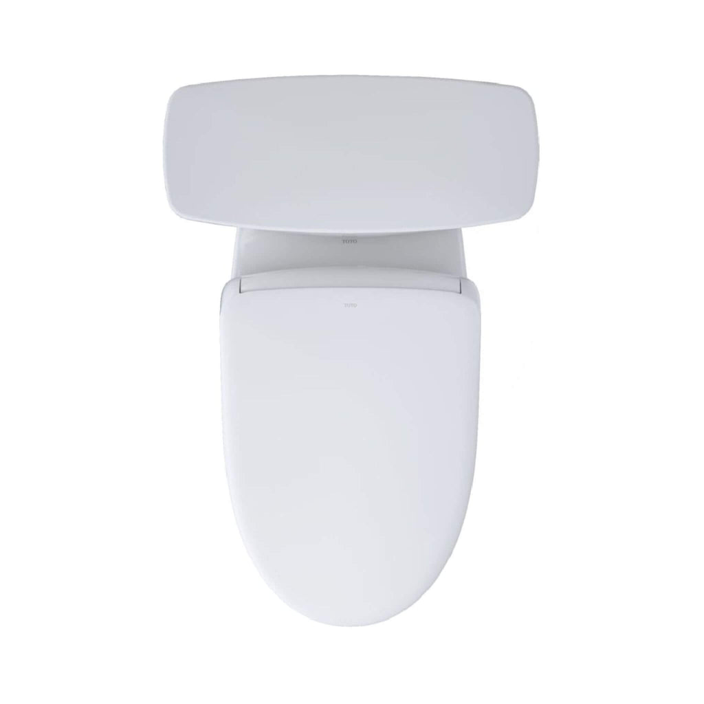 [MW7864726CEFG.10#01] TOTO Drake Elongated Chair Height Transitional Toilet With S7 Bidet Seat And 10" Rough In (SAK95631) - Saksby Wholesale - Top View