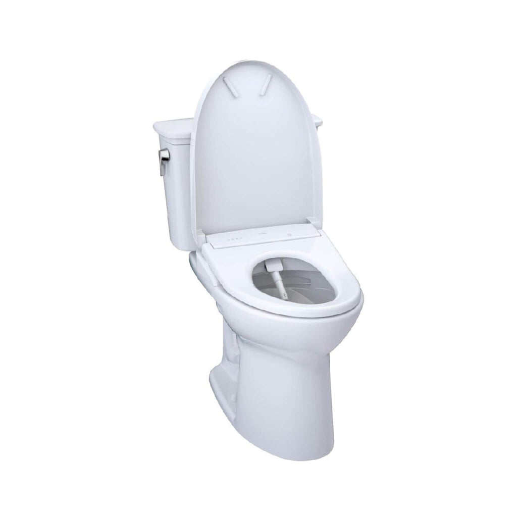 [MW7864726CEG#01] TOTO Drake 1.28 GPF Tornado Flush Washlet Toilet With S7 Bidet Seat (SAK27632) - Saksby Wholesale - Open Lid View