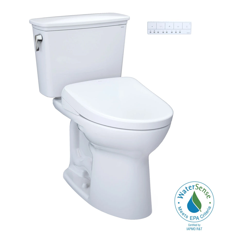 [MW7864736CEFG#01] TOTO Drake 1.28 GPF Elongated Chair Height Toilet Seat With Transitional Washlet S7A (SAK78915)