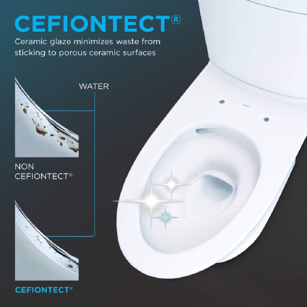 [MW7864736CEFG#01] TOTO Drake 1.28 GPF Elongated Chair Height Toilet Seat With Transitional Washlet S7A (SAK78915) - Saksby Wholesale - Cefiontect Feature