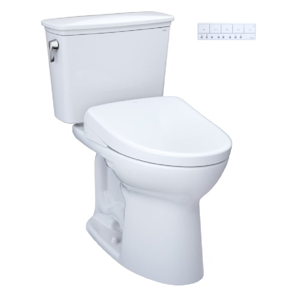 [MW7864736CEFG.10#01] TOTO Drake Washlet S7A Open Bidet Seat And 1.28 GPF Universal Height Toilet With Warm Air Dryer (SAK94671)
