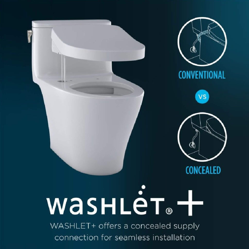 [MW7864736CEG#01] TOTO Drake 1.28 GPF Tornado Flush Toilet With Washlet S7A Bidet Seat (SAK56130) - Saksby Wholesale - Washlet Feature